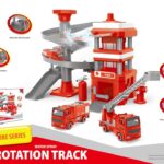 სათამაშო პარკინგი განათებით,მუსიკით (fire trucks)