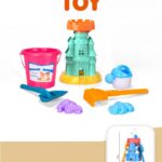 ქვიშაში სათამაშო ვედრო ნიჩბებით