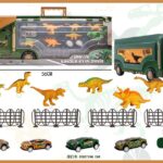 ტრაილერი მანქანებით და დინოზავრებით