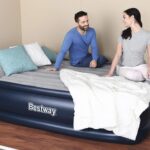 გასაბერი ლეიბი 152*203*56სმ. ჩამონტაჟებული ნასოსით 300კგ (67614) BESTWAY