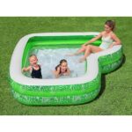 გასაბერი აუზი"ტროპიკული სამოთხე" სკამებით 231*231*51 (54336) Bestway