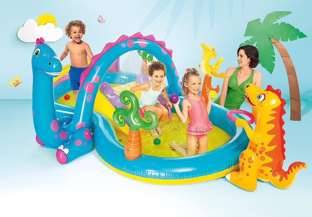 Intex 57135 DINO LAND-გასაბერი ცენტრი