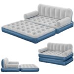 გასაბერი დივანი- ტრანსფორმერი 152*188*64 (ჩამ.ნასოსით)