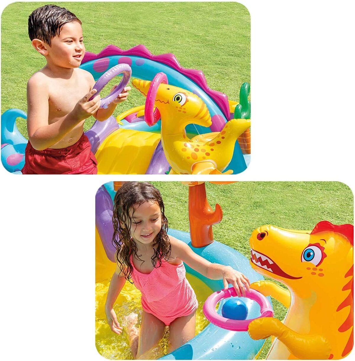 Intex 57135 DINO LAND-გასაბერი ცენტრი