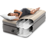 გასაბერი ლეიბი ჩამონტაჟებული ნასოსით INTEX