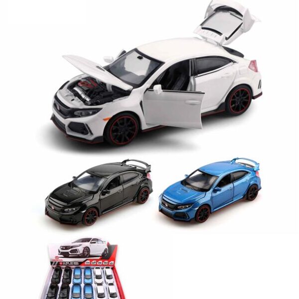 ავტომოდელი(რეპლიკა )HONDA CIVIC TYPE R ხმოვანი და განათებით 1:32