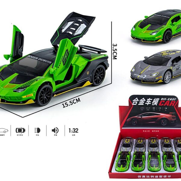 ავტომოდელი(რეპლიკა ) LAMBORGHINI PL770-4 ხმოვანი და განათებით 1:32