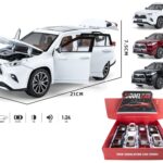 ავტომოდელი(რეპლიკა )TOYOTA HIGHLANDER SUV ხმოვანი და განათებით 1:24
