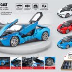 ავტომოდელი(რეპლიკა )BMW I8 ხმოვანი და განათებით 1:32