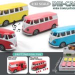 ავტომოდელი(რეპლიკა )VOLKSWAGEN T1 BUS 1963წ ხმოვანი და განათებით 1:32