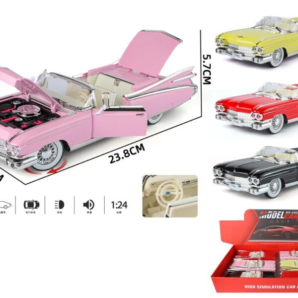 ავტომოდელი(რეპლიკა )CADILLAC ELDORADO BIARRITZ 1959წ ხმოვანი და განათებით 1:24