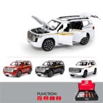 საკოლექციო შენადნობის ჯიპი 1:32 Toyota Land Cruiser სტილში, სრულად გახსნადი