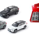 საკოლექციო შენადნობის ჯიპი 1:32 Toyota RAV4 სტილში, შუქითა და ხმით