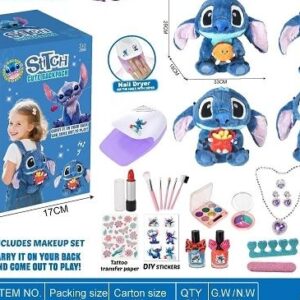 Stitch ზურგჩანთა კოსმეტიკის ნაკრებით